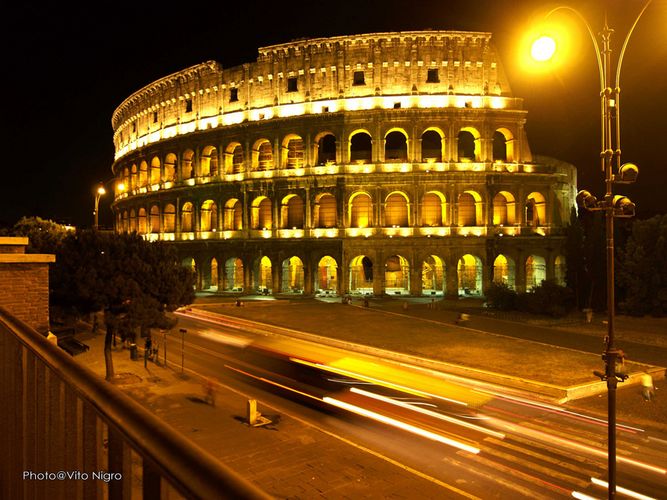 Colosseum by night