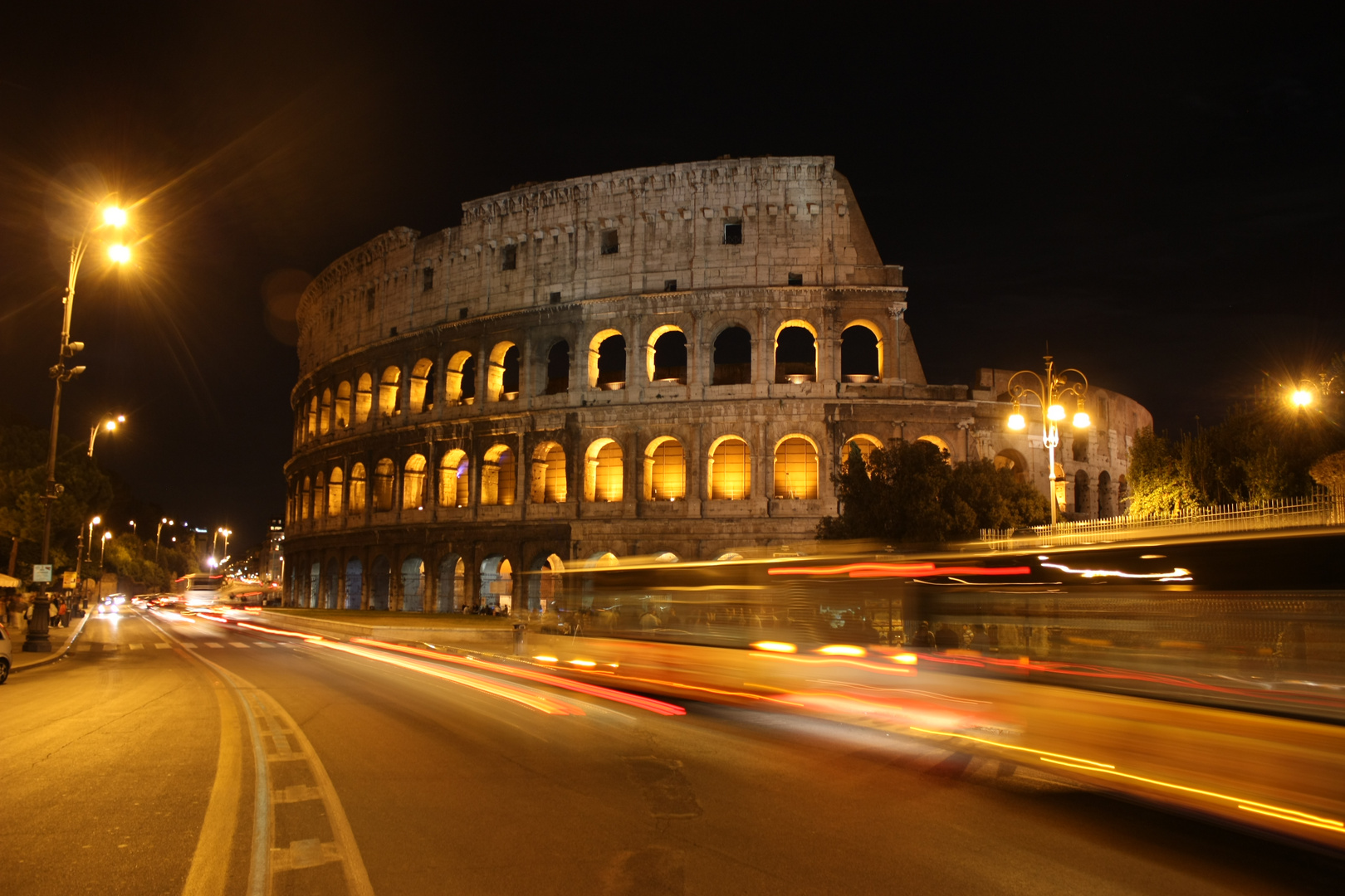 Colosseum by night