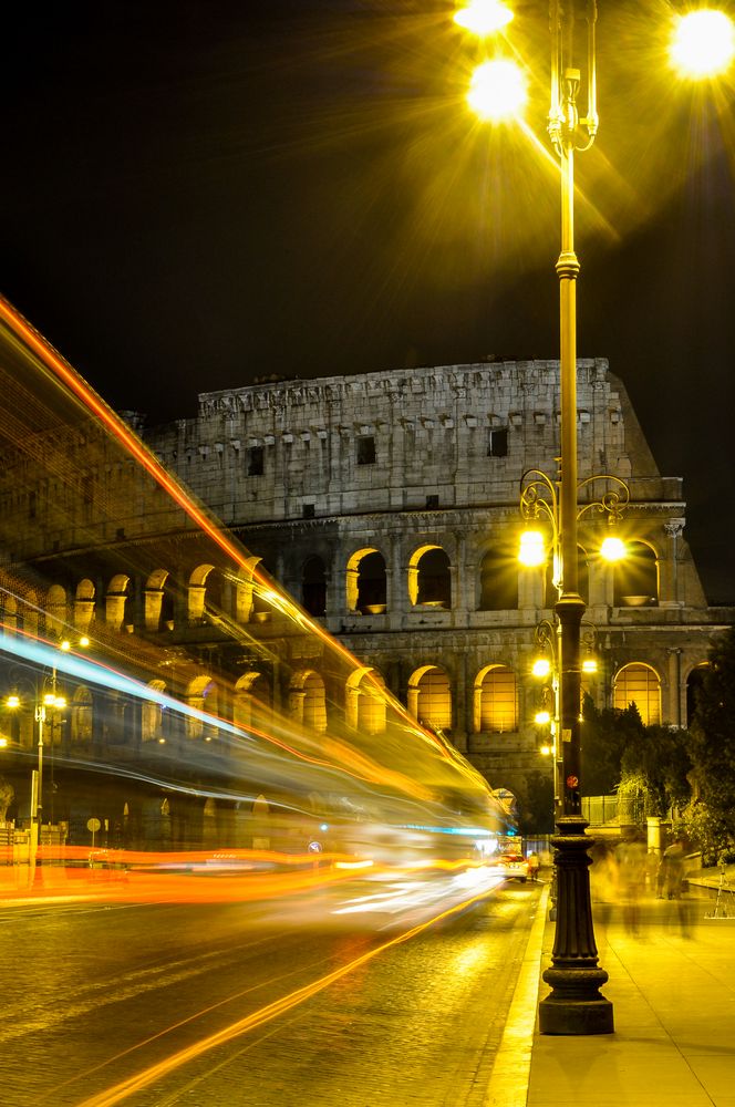 Colosseum by night