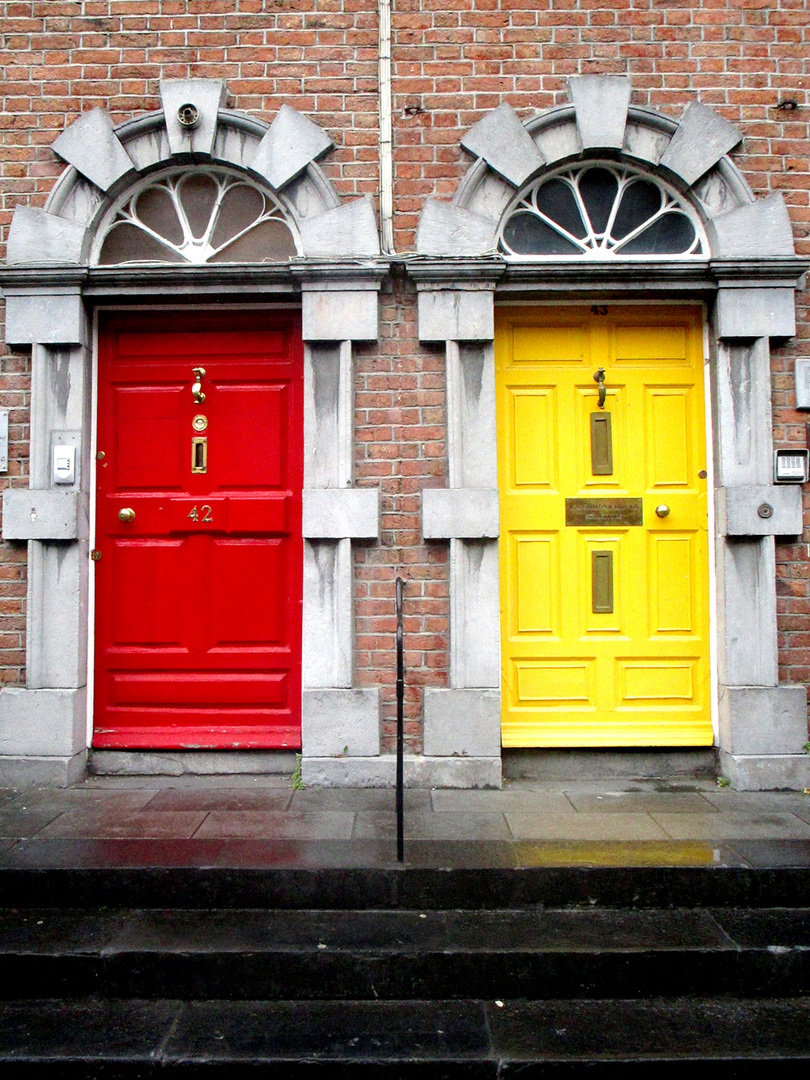 coloured doors