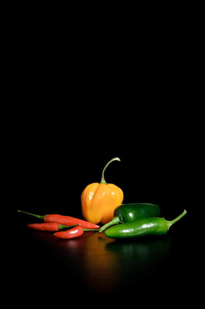 Coloured Hot Chili Peppers
