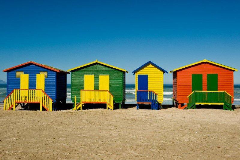 Colourful Beach Cubicles