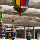 colourful lamps waiting for the night