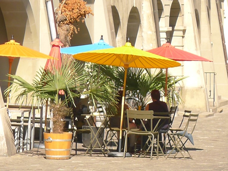 Colourful Summertime in Münstergasse, Berne