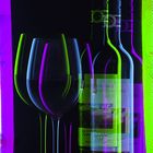 Colourful wineglas