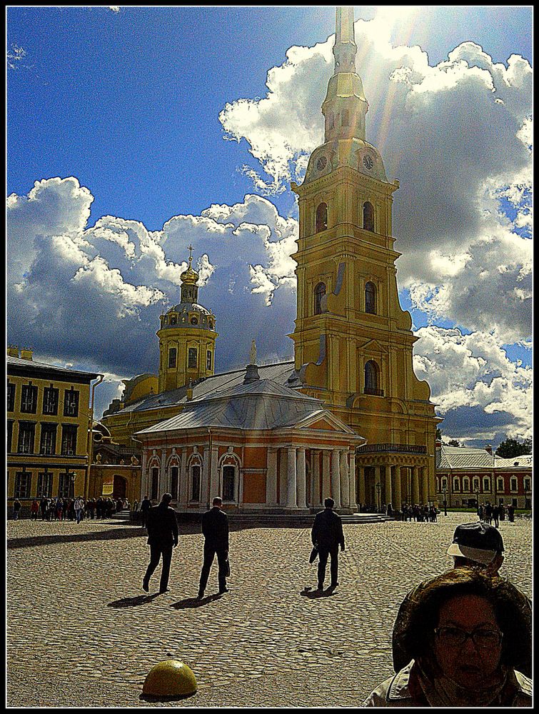 Colpo di sole sullaCattedrale dei SS.PIetro e P AOLO.. S.Pietroburgo