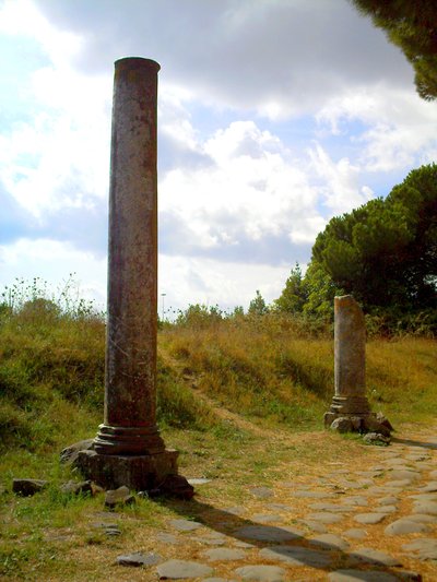 column in Ostia Antica