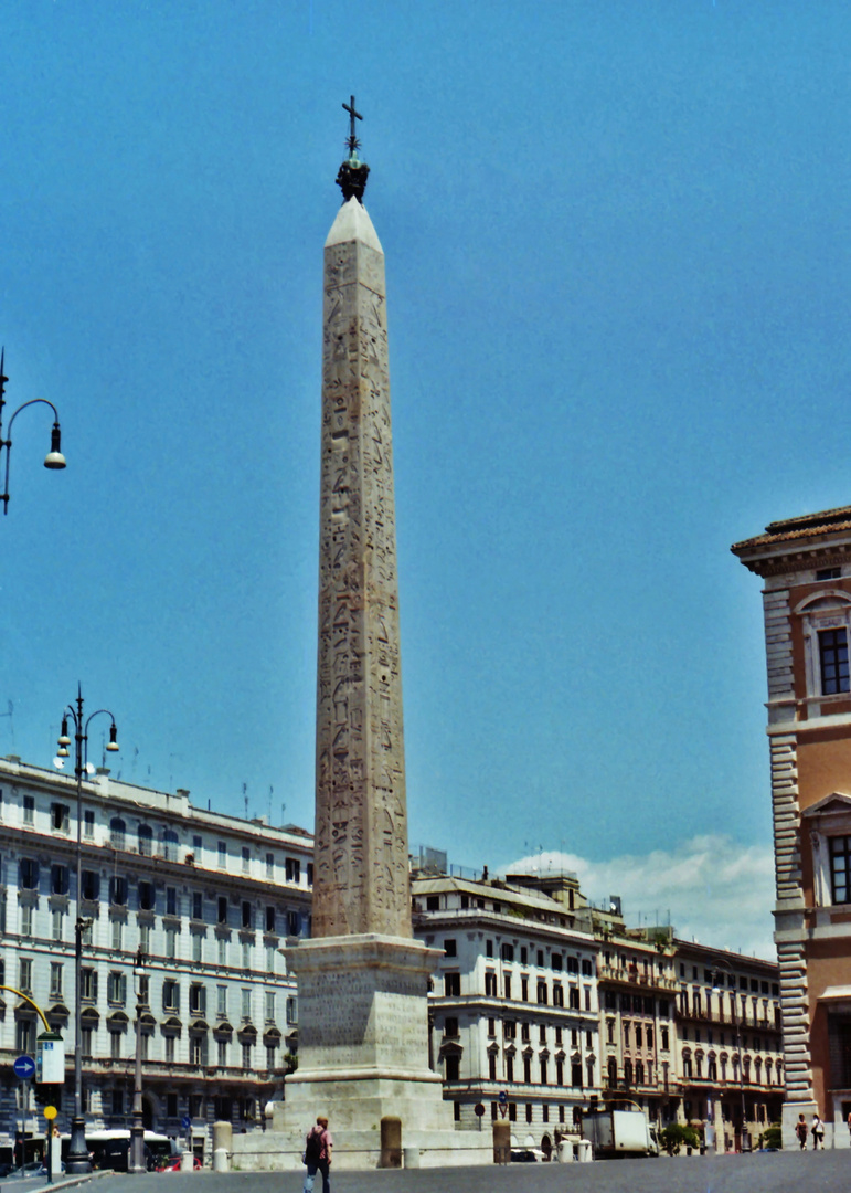 Column of Tuthmosis 3 in Piazza San Giovanni in Laterano. Rome.