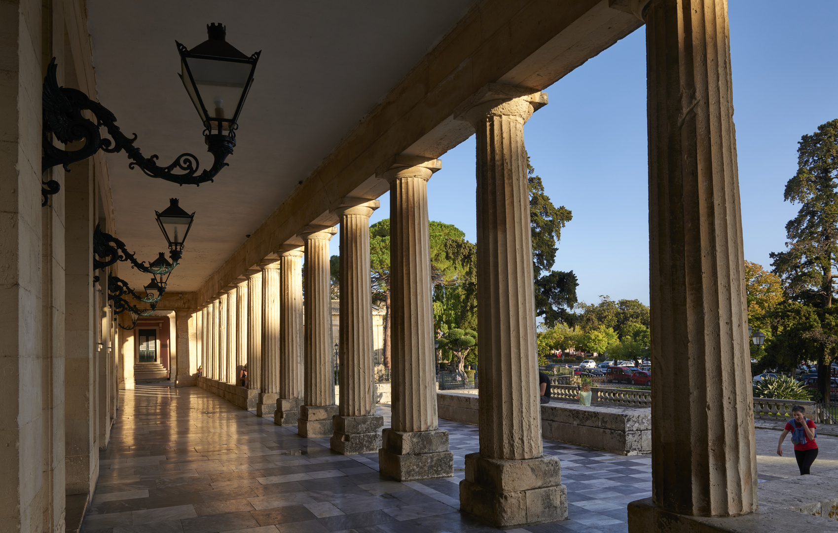 Columns Gallery on Corfu - Greece