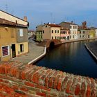 Comacchio , canali e ponti.