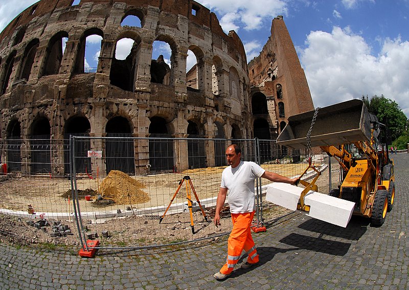 come costruivano colloseo