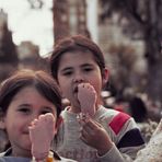 Comer helado en Rosario 