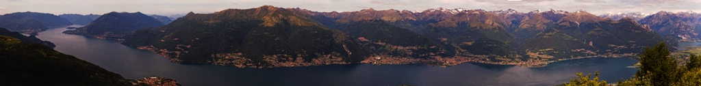 Comer See - Aussicht vom Monte Legnoncino