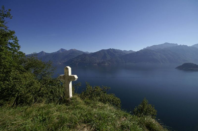 Comer See-Pause nach anstrengender Wanderung