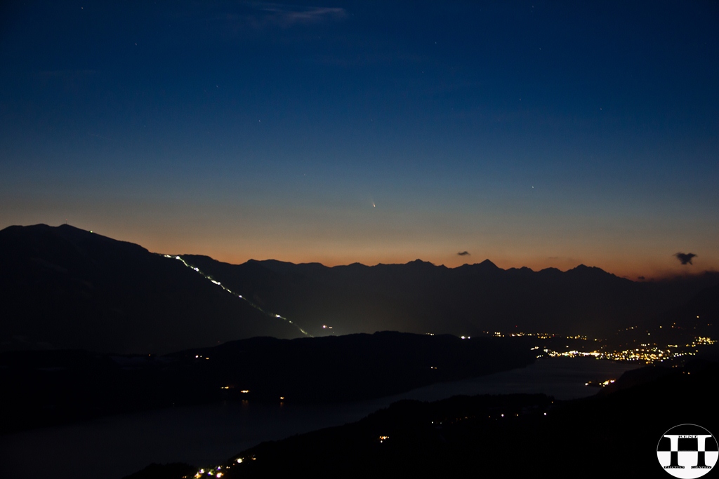 Comet PanSTARRS C/2011 L4 Above Lake Millstatt II