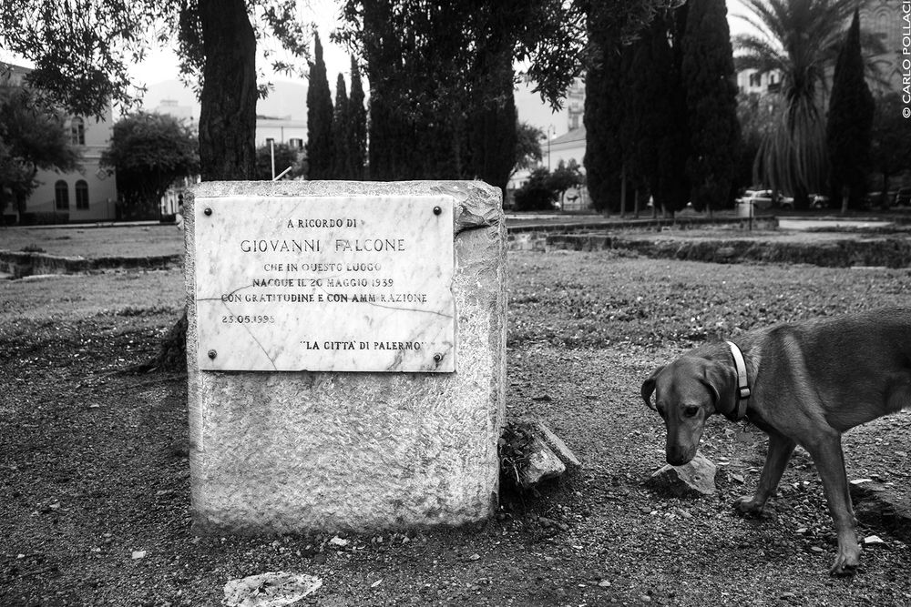 Commemorative plaque in memory of Giovanni Falcone