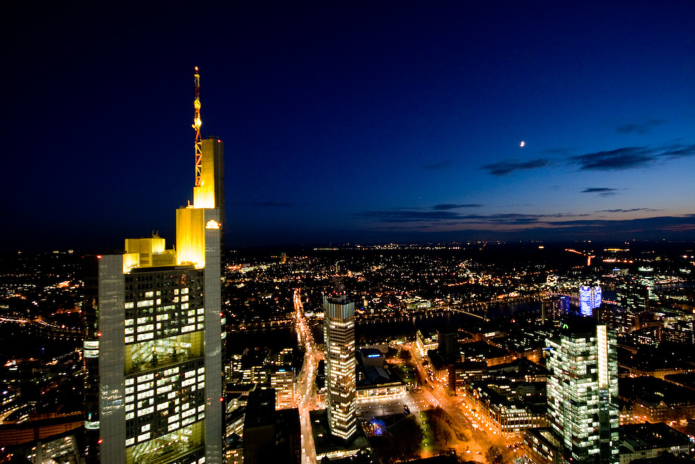 Commerzbank Tower aus 200 Metern Höhe