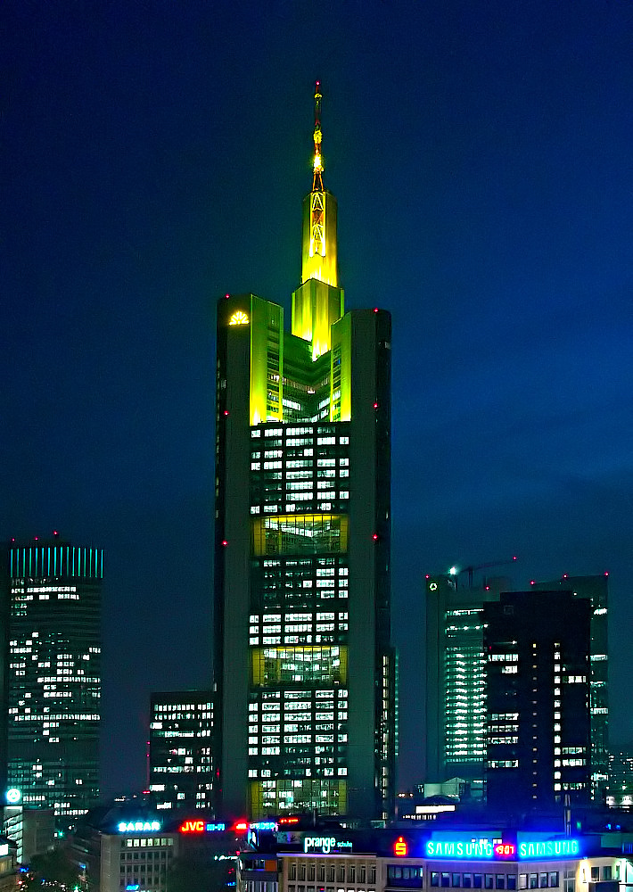 Commerzbank-Tower @ Night