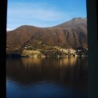Como lake from a window
