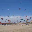 Competición de cometas en la playa