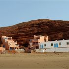 Complexe touristique sur la plage de Legzira – Ferienanlage am Strand von Legzira