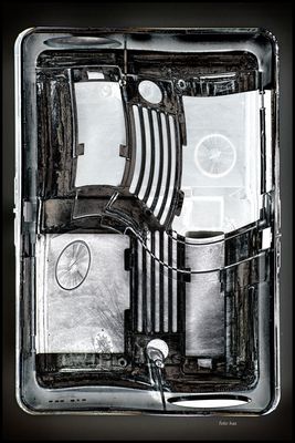 Composition mit Teil von alte Dia Projektor