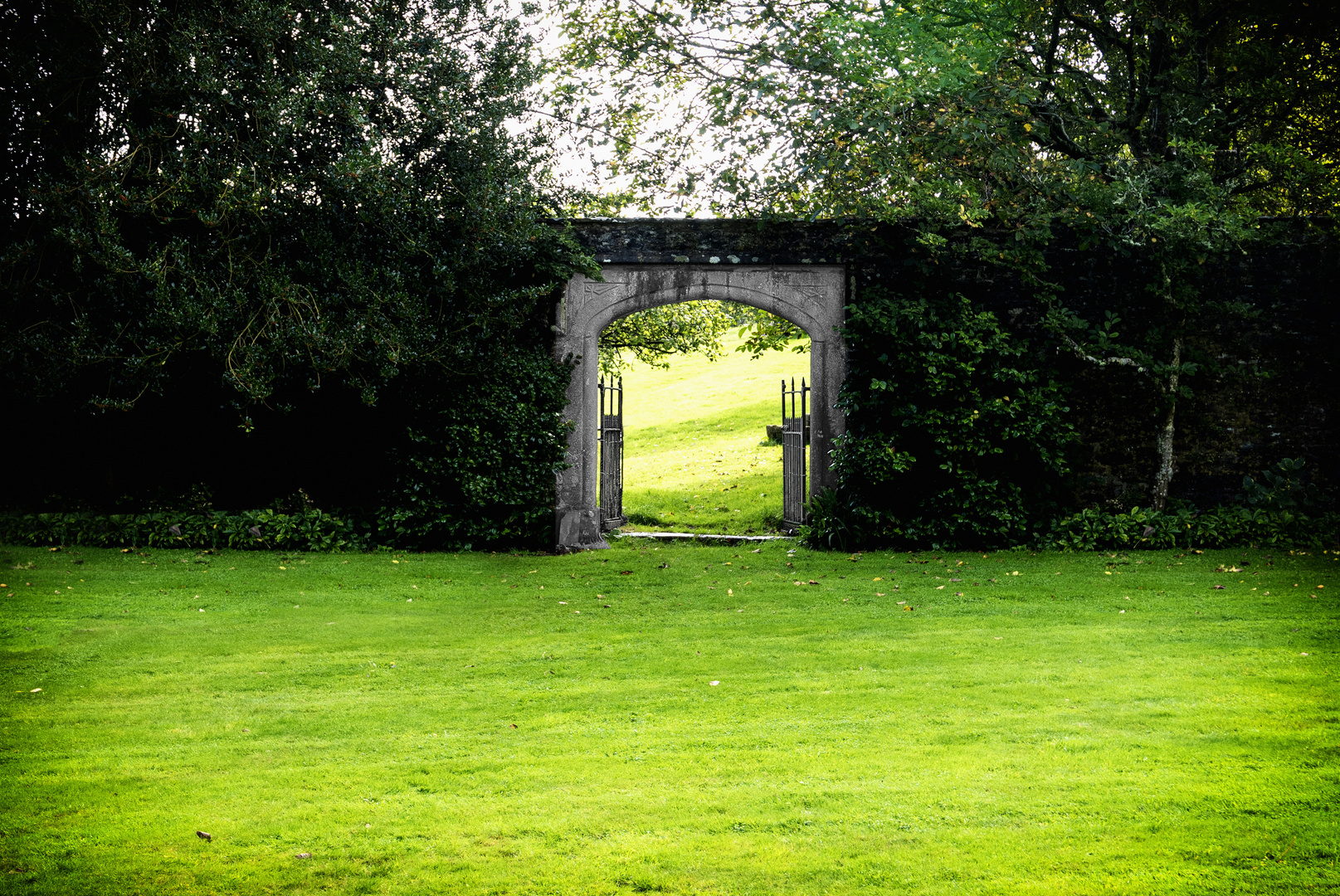 ... compton castle garden ...