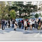 Concentracion de fotografos (y payasos) frente al Congreso GKM3