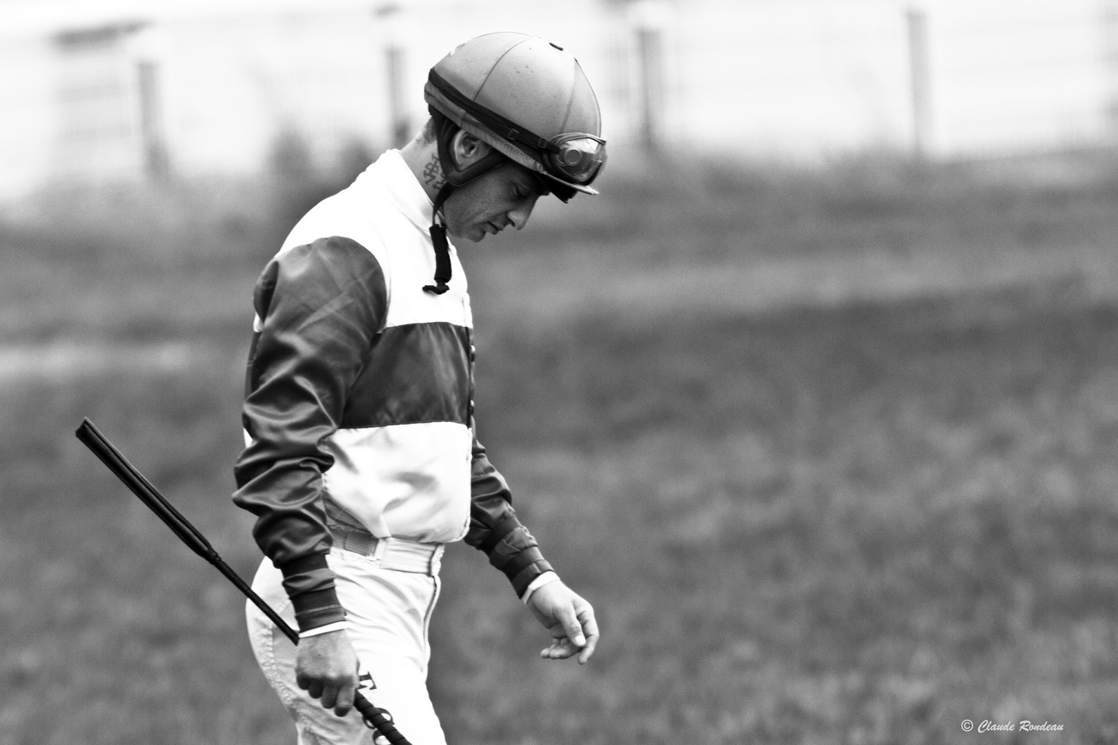 Concentration avant le départ de la course