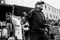 Concert of ethnic music group Doudou Diouf at the popular market of Ballarò #4