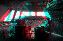 Concorde Cockpit (Farbanaglyphe rot/cyan)