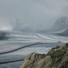 Concordiaplatz am Aletschgletscher (Wallis, Schweiz)