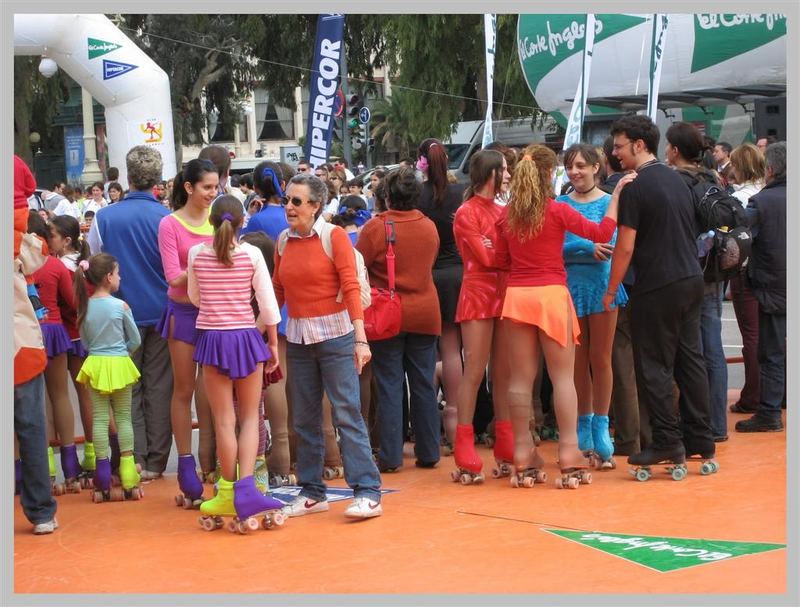 Concurso de patinaje en la Alameda