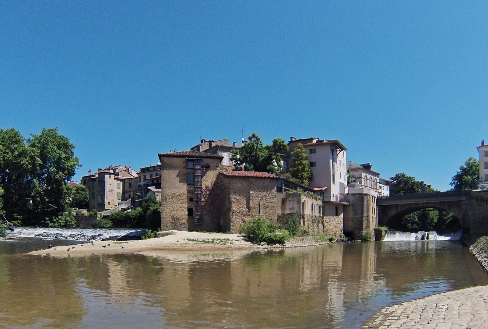 Confluence de la Douze et du Midou - Mont-de-Marsan - Zusammenfluss von der Douze und dem Midou