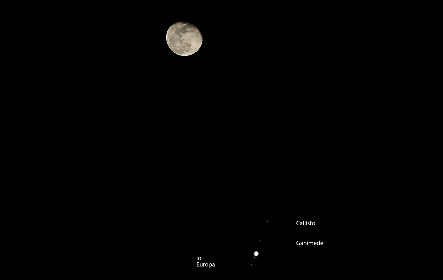 Congiunzione Luna-Giove