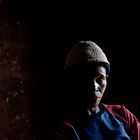 Congolesische Frau in namibanischen Fluechtlingscamp