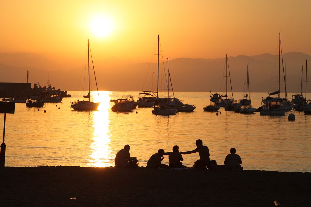 Congregation at Sunset