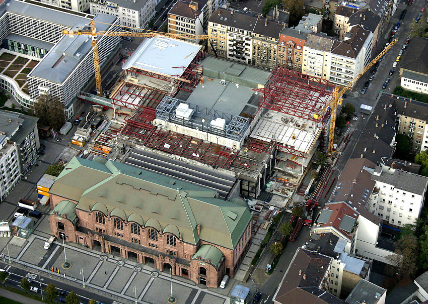 Congresscenter Rosengarten,Luftbild vom Umbau