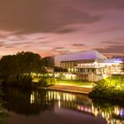 Congresshalle am Abend