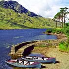 Connemara - Doo Loough mit Mweelrea Mountains