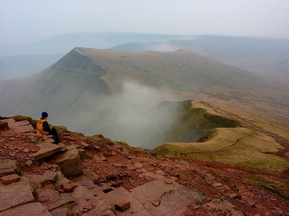 Conquering Pen-y-fan on a weatherful day