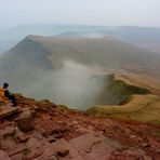 Conquering Pen-y-fan on a weatherful day