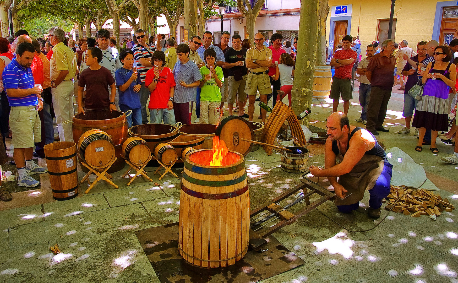 CONSTRUYENDO BARRICAS.