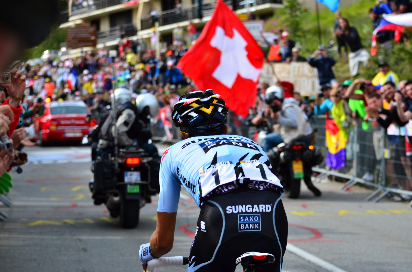 Contador in Alpe d'Huez