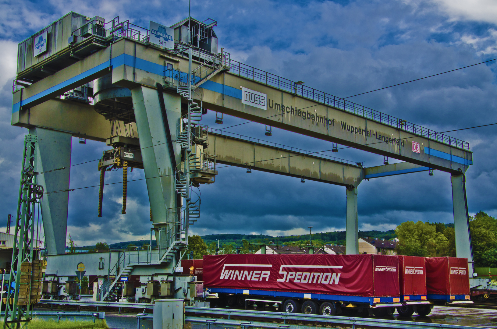 Container-Bahnhof in Wuppertal Langerfeld