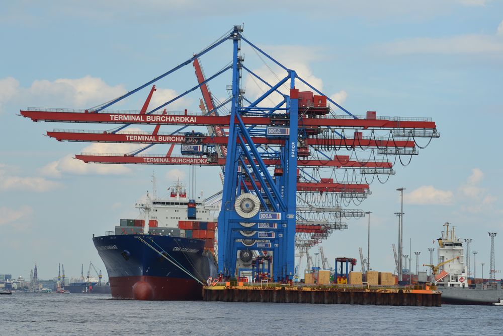 Container Hafen Hamburg 1