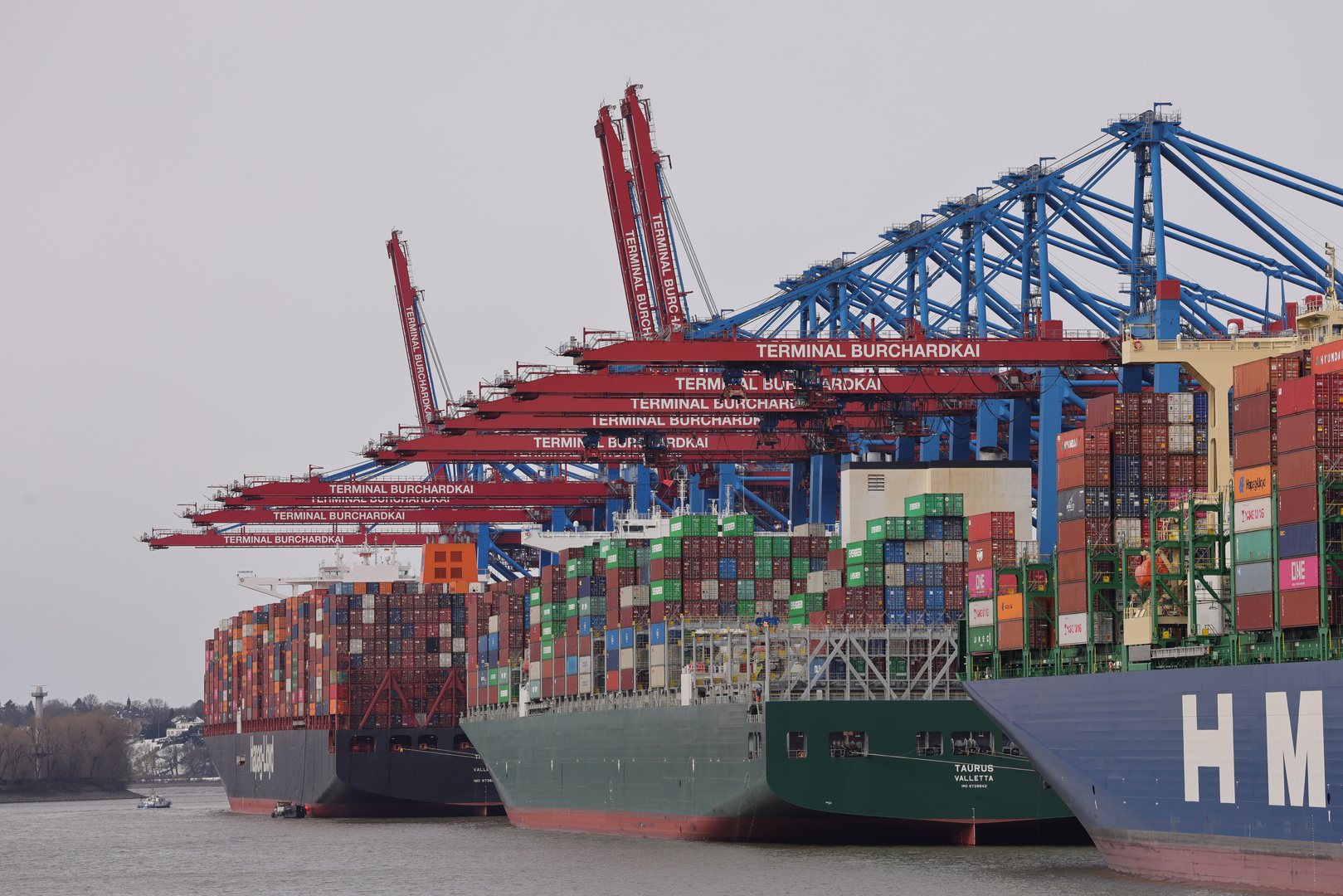 Container Hafen in Hamburg