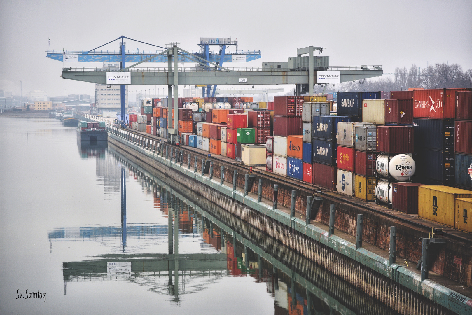 Container-Hafen Mannheim 