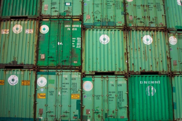 Container im Hamburger Hafen