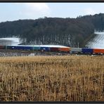 Container im Stoppelfeld